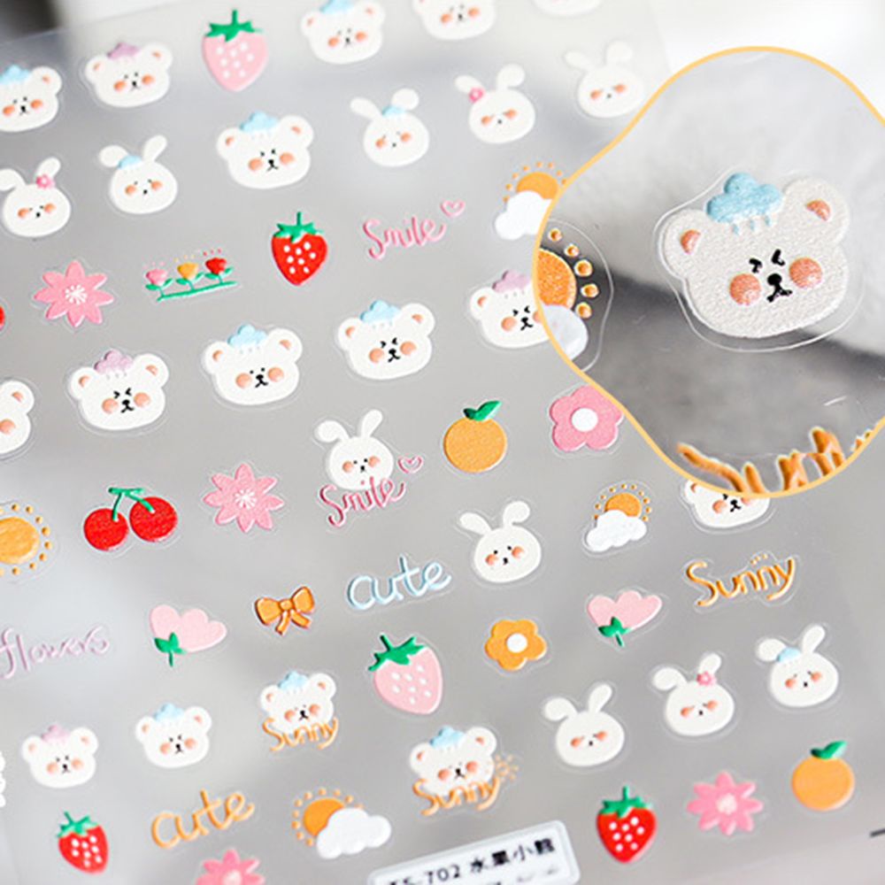 [Hàng mới về] Miếng dán trang trí móng tay nghệ thuật DIY siêu mỏng họa tiết hoạt hình đáng yêu