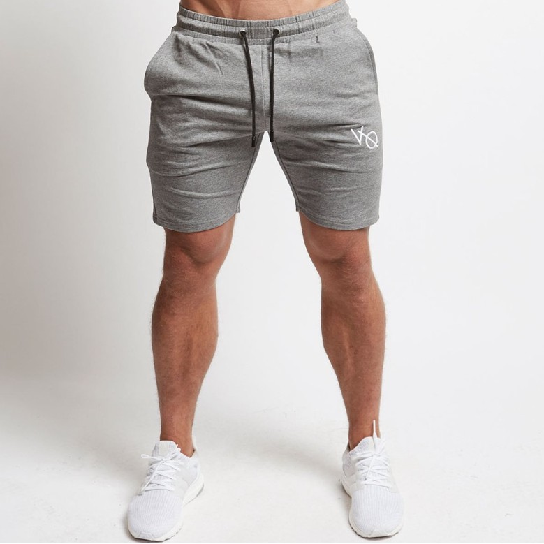 Quần Short Tập Gym Nam VQ Vải Nỉ Da Cá 100% Cotton