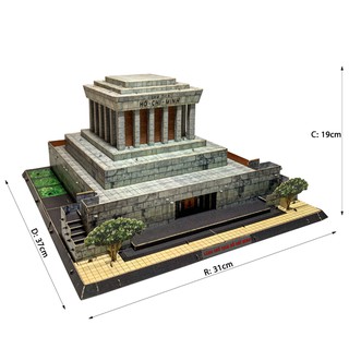 Mô Hình Lắp Ráp 3D Giấy Lăng Chủ Tịch Hồ Chí Minh, Mô Hình Lăng Bác