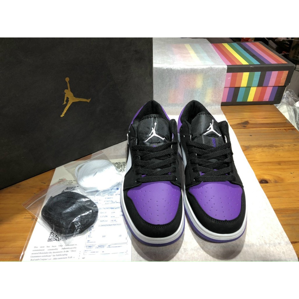 Giày Sneaker màu tím thấp cao cấp. jordan tím. | BigBuy360 - bigbuy360.vn