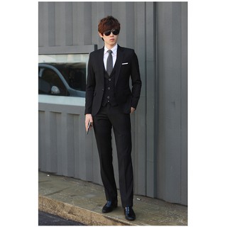 Áo giả vest nam body viền túi trắng