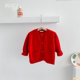 Áo khoác len cardigan đỏ cho bé gái 11-17kg | Hàng Quảng Châu Xịn