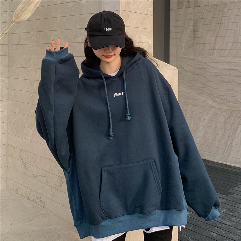 Áo hoodie nỉ nữ big size thời trang ulzzang hàn quốc, Áo hoodie nữ form rộng nỉ bông có mũ thời trang học sinh sinh viên | BigBuy360 - bigbuy360.vn