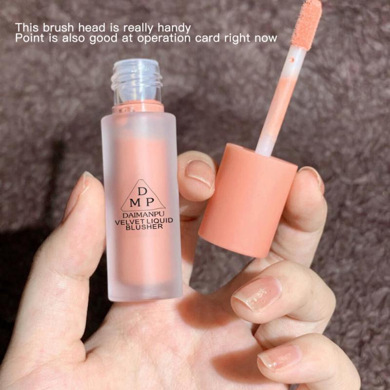 [Hàng mới về] Kem má hồng trang điểm dạng lỏng mềm mịn màu sắc tự nhiên lì tạo khối thời trang