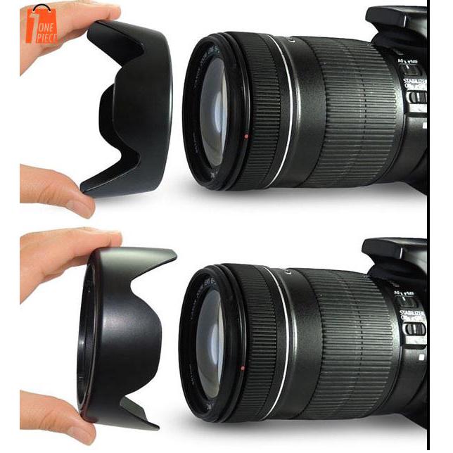 Loa che nắng 67mm ew-73b cho máy ảnh Canon 6D 700D 650D EF-S 18-135mm bf17-85mm