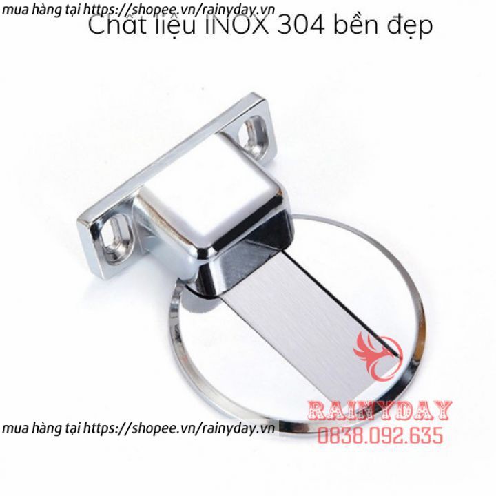 Bộ chặn cửa chống va đập thông minh, hít cửa nam châm chống va đập cho bé dán sàn inox cao cấp