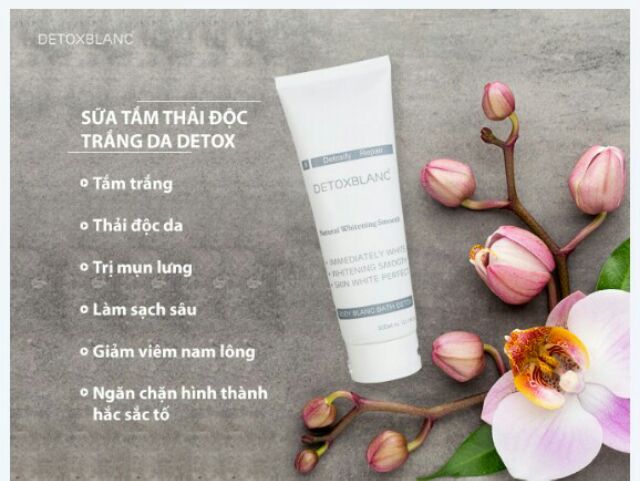 Sữa tắm thải độc tố detox blanc