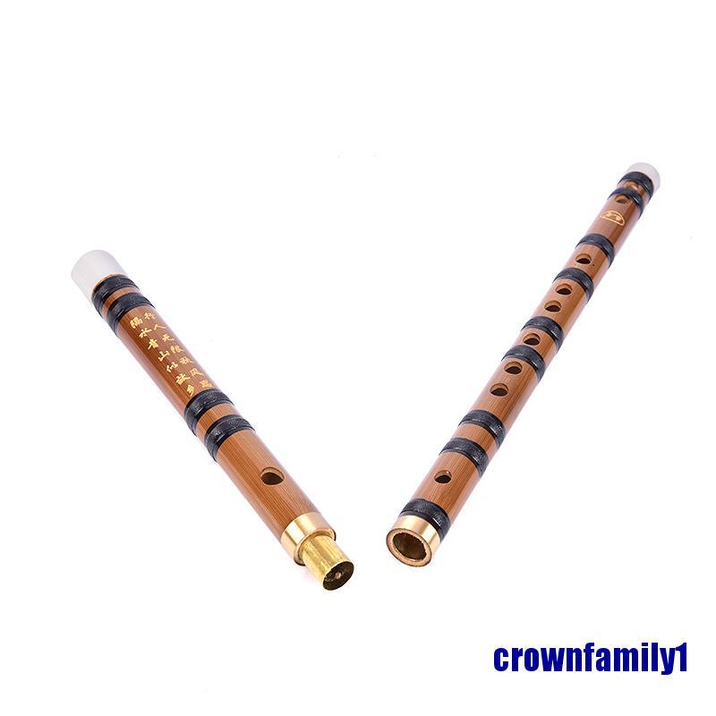 (crownfamily1) Bamboo Flute Professional Woodwind Musical instruments C D E F Key Chinese dizi