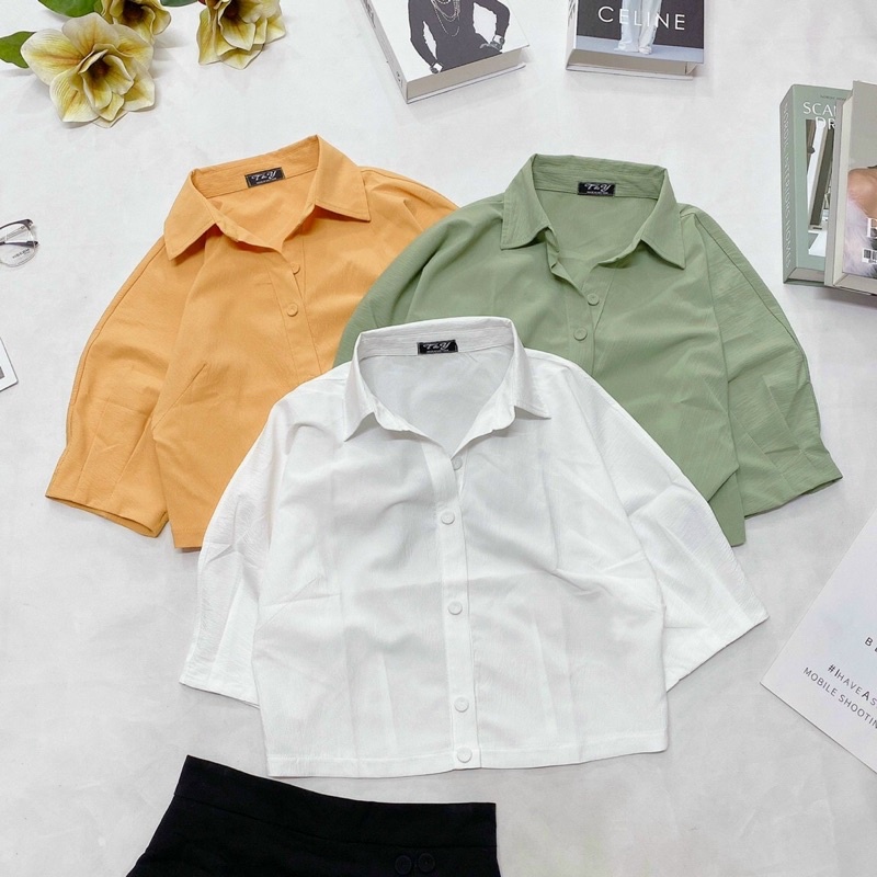 ÁO KIỂU THIẾT KẾ FORM NGẮN