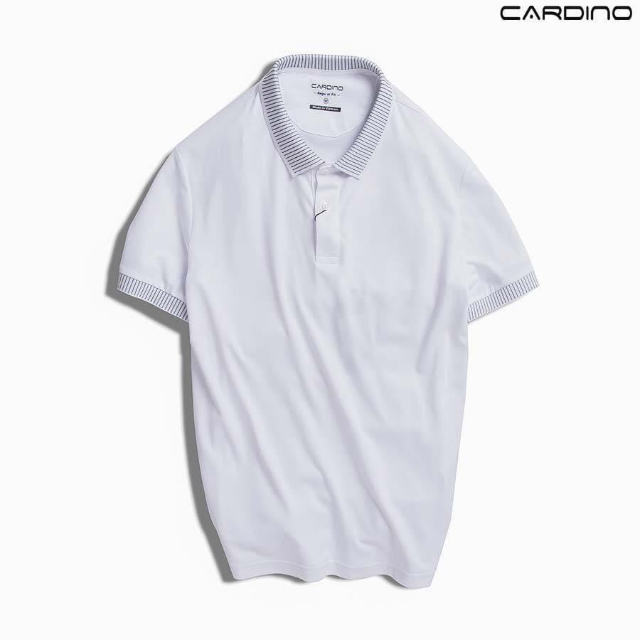 Áo thun Polo nam cổ trụ basic cộc tay vải cá sấu cotton 100% thoáng mát màu sắc trẻ trung chuẩn form CARDINO 2021