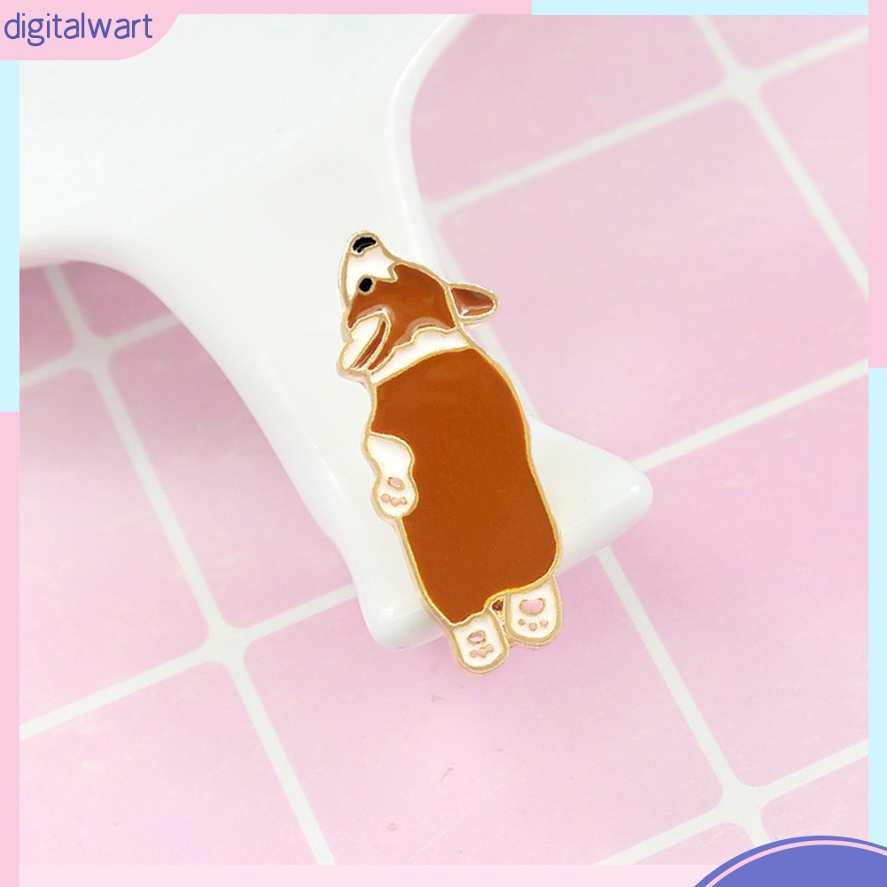 Ghim cài áo hình chú cún corgi dễ thương