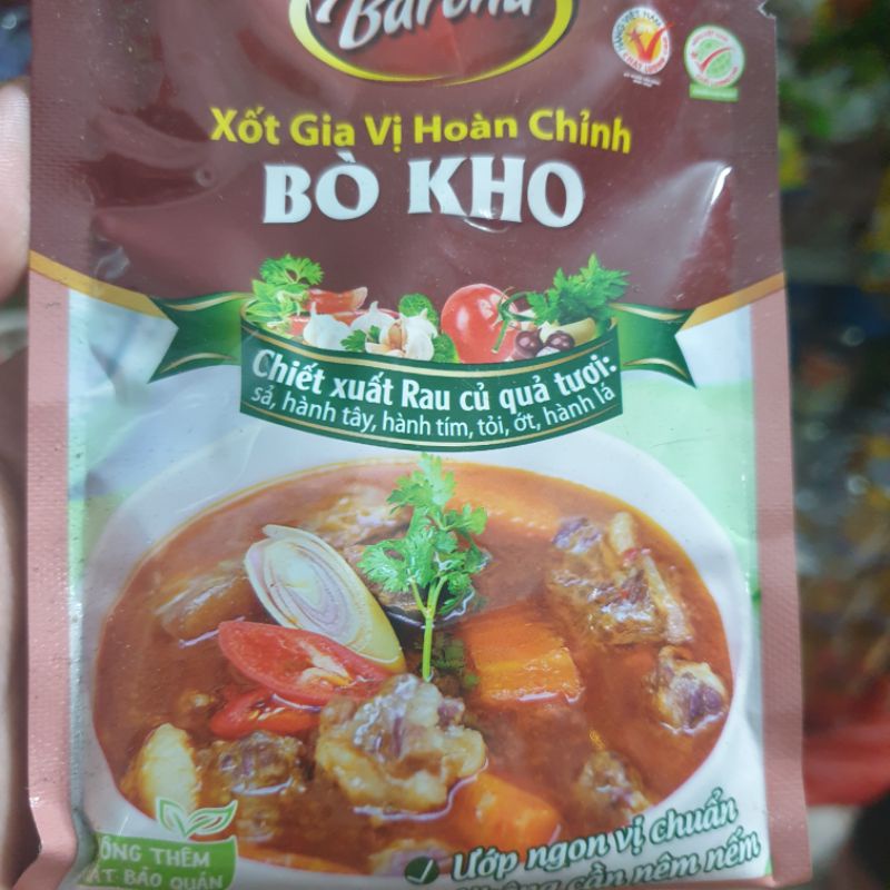 gói gia vị bò kho hoàn chỉnh bò xốt vang  bò khô