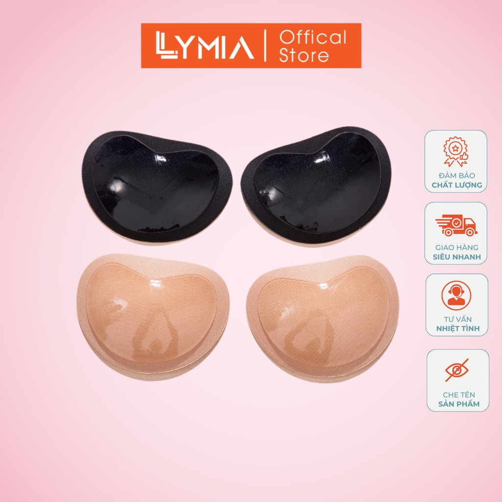 Miếng dán ngực LYMIA đệm trái tim silicon bên trong đồ lót đa năng nâng ngực