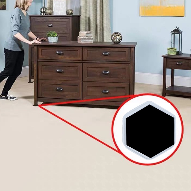 Set 4 Miếng Đệm Lót Sàn Nhà Bảo Vệ Sàn Nhà Dễ Di Chuyển