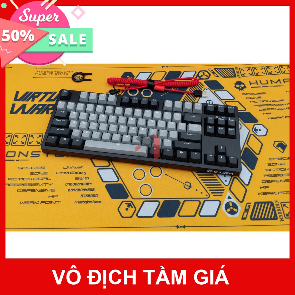 Bàn phím cơ Gaming E-DRA EK387 PRO - Bàn phím cơ TKL hot nhất 2020 - Cam kết chính hãng - Bảo hành 24 tháng