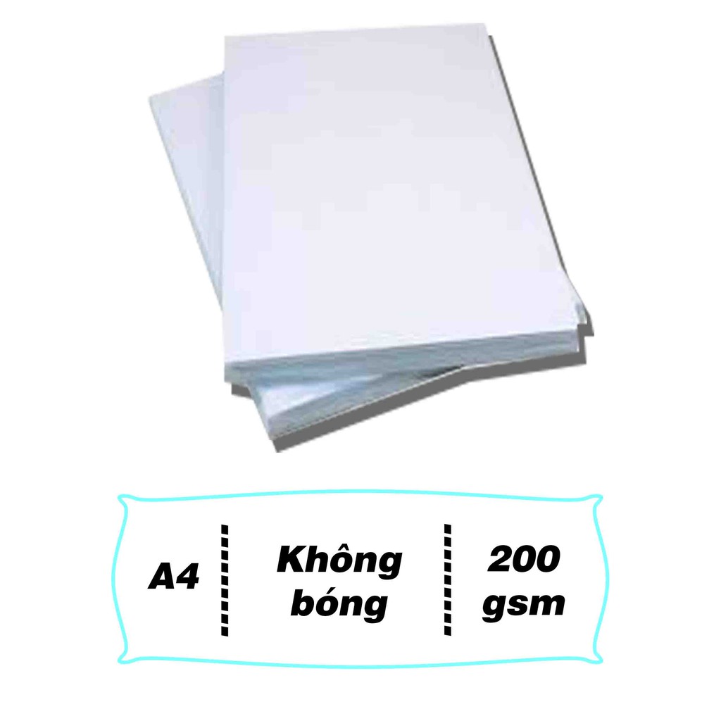 Giấy in màu giấy vẽ A4 200gsm cao cấp (không nhòe) giấy roki, lazer
