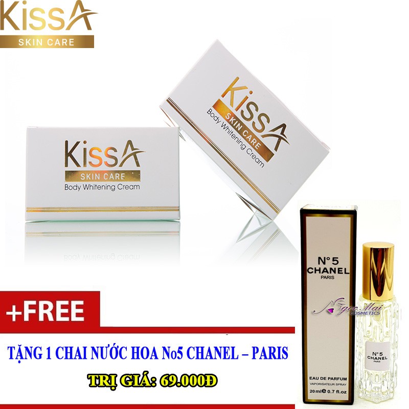 Kem dưỡng trắng da toàn thân Collagen KissA - 200g (Quà Tặng)