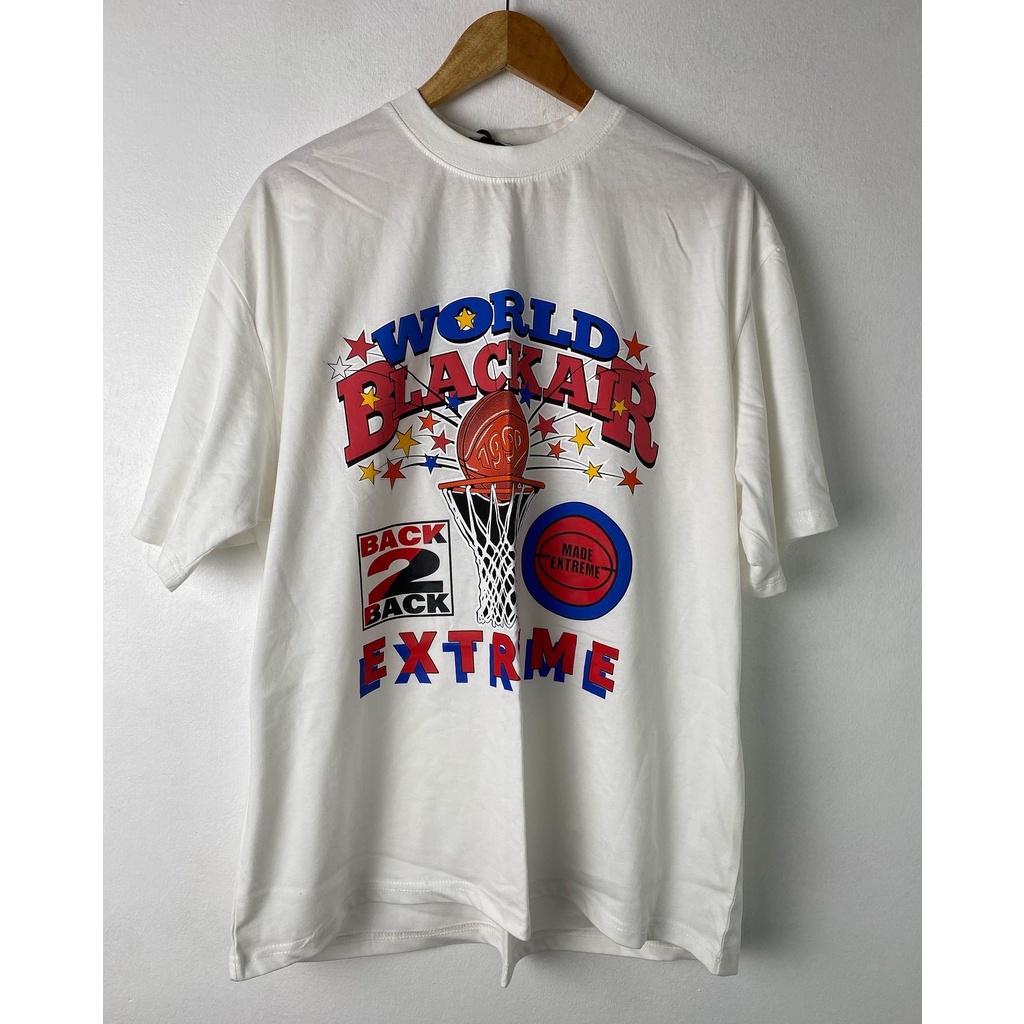 Áo thun bóng rổ vintage unisex Blackair