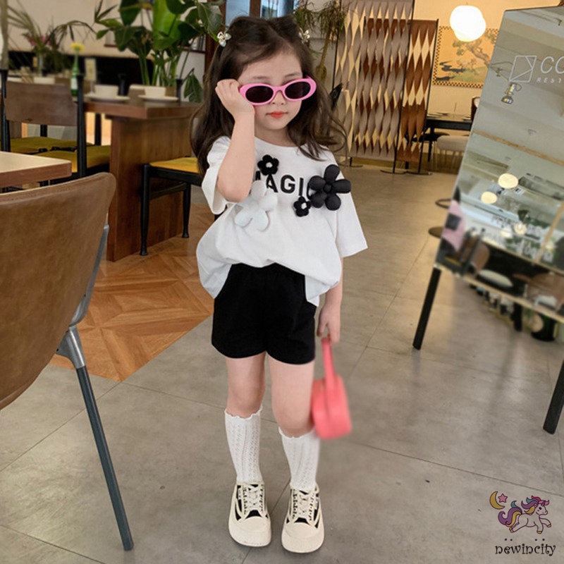 Quần Short Cotton Màu Sắc Trơn Phong Cách Thể Thao Thời Trang Mùa Hè Cho Bé Gái