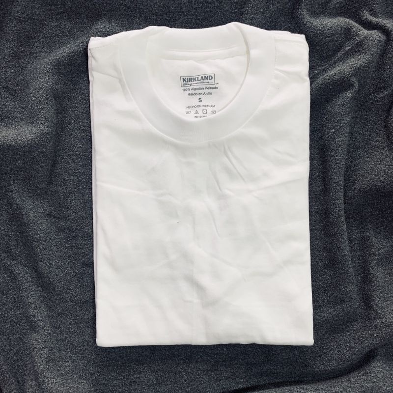 WHITE AND BLACK KIRKLAND T-SHIRT/ Áo Kirkland oversize đen, trắng chất liệu cotton 100%