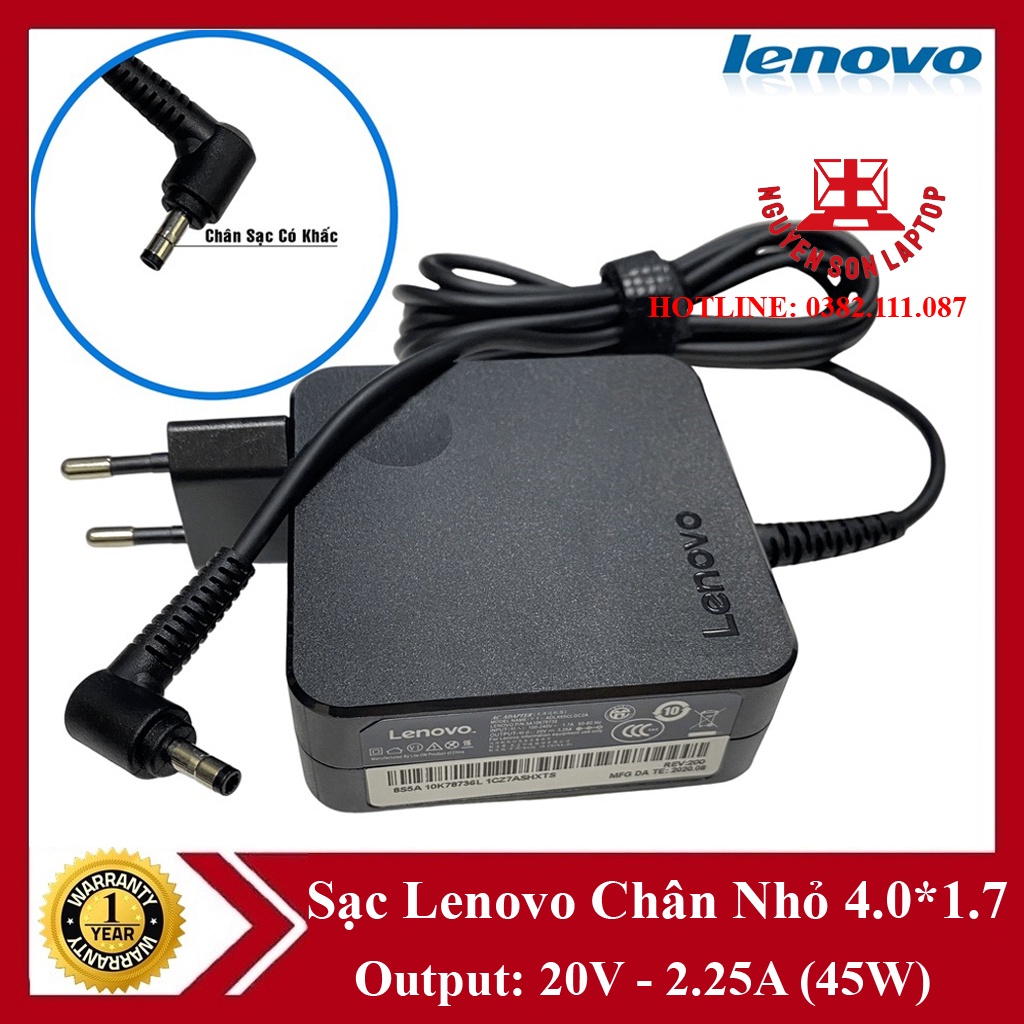 ⚡️[Sạc Zin] Sạc Laptop Lenovo 20V 2.25A 45W / 3.25A 65W chân nhỏ 4.0mm *1.7mm