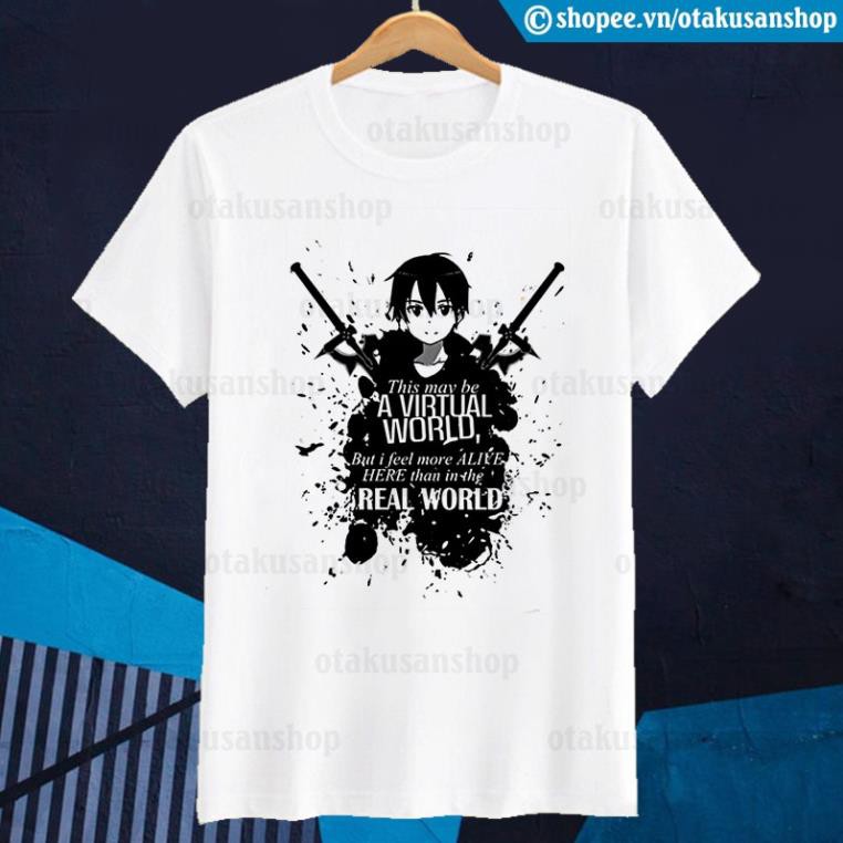 (SALE SÔC) Áo thun Sword Art Online SAO Kirito World