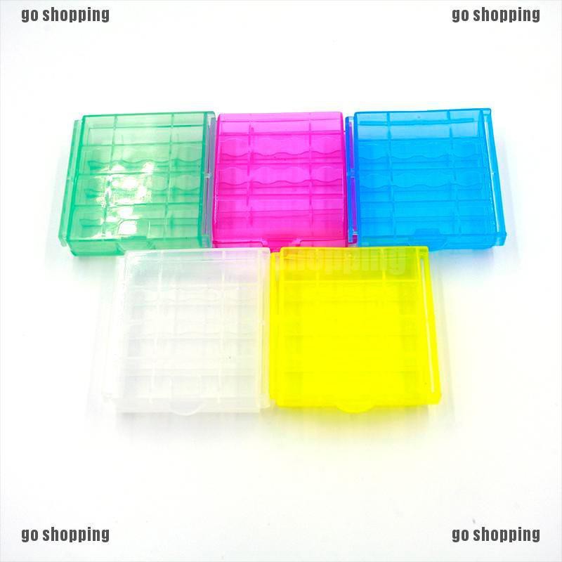 {go shopping}Portable Plastic Translucent Case Holder Storage Box for AA AAA Battery