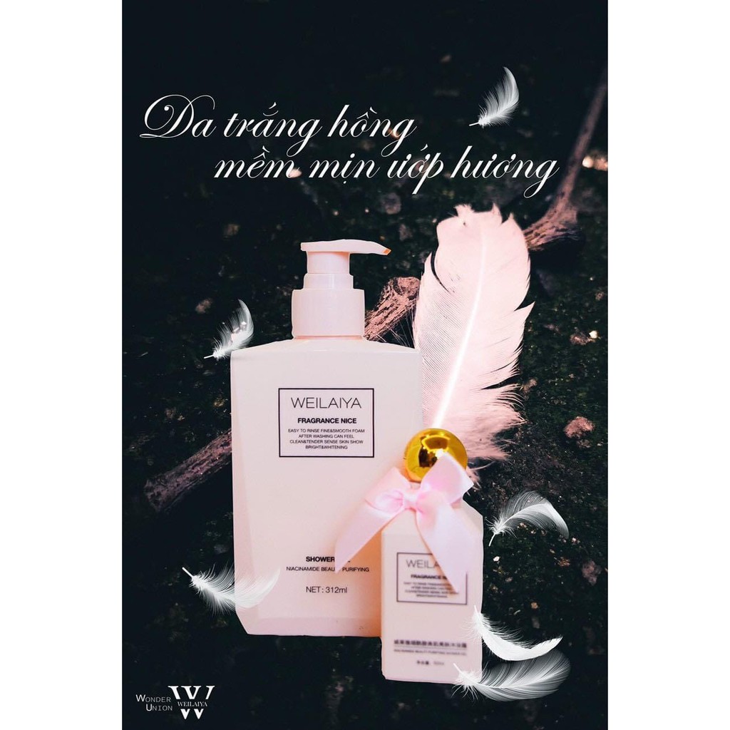 Sữa tắm nước hoa Weilaiya tinh chất trứng cá tầm 315ml | BigBuy360 - bigbuy360.vn