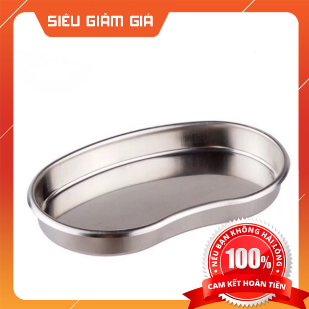 Khay inox hạt đậu chứa dụng cụ y tế