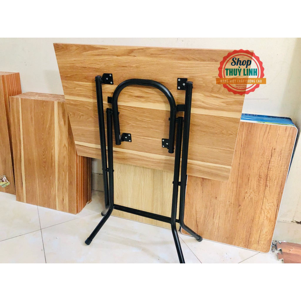 Bàn gấp chân cao 71cm , vân gỗ sồi nâu đẹp , đủ size