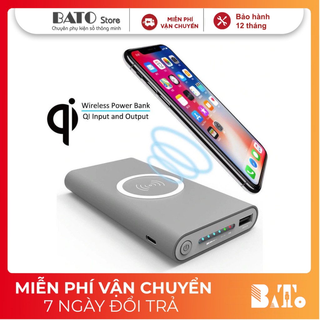 Sạc Dự Phòng Không Dây DGpower Chuẩn QI 10.000mAh - DC2859