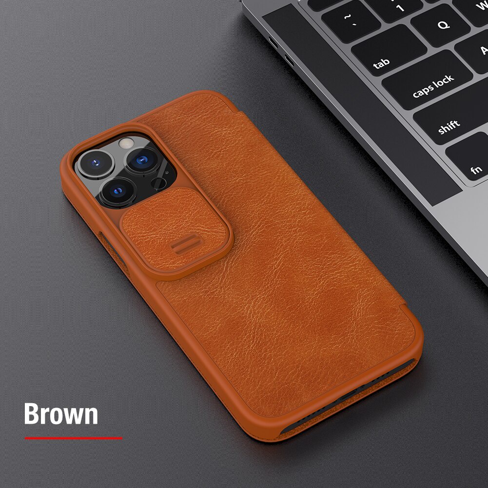Bao da IPHONE 13 Pro Max, 13 Pro, 13, 13 Mini chính hãng Nillkin QIN Leather Case