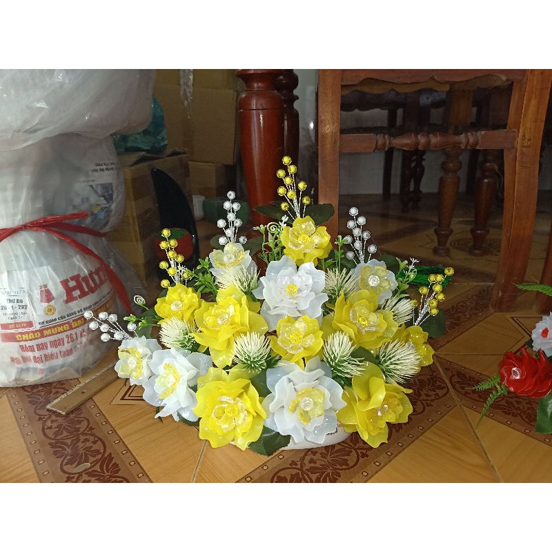 Thuyền hoa hồng size 30 x 40cm