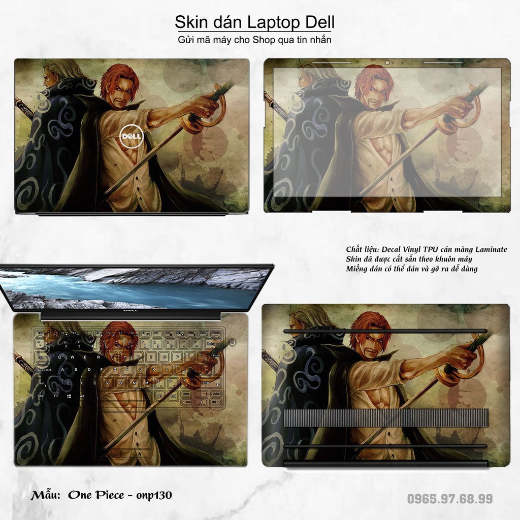 Skin dán Laptop Dell in hình One Piece _nhiều mẫu 15 (inbox mã máy cho Shop)