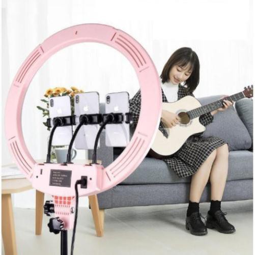 [Siêu Rẻ]  BỘ ĐÈN LIVESTREAM 45CM KÈM CHÂN & 3 KẸP ĐT. | BigBuy360 - bigbuy360.vn