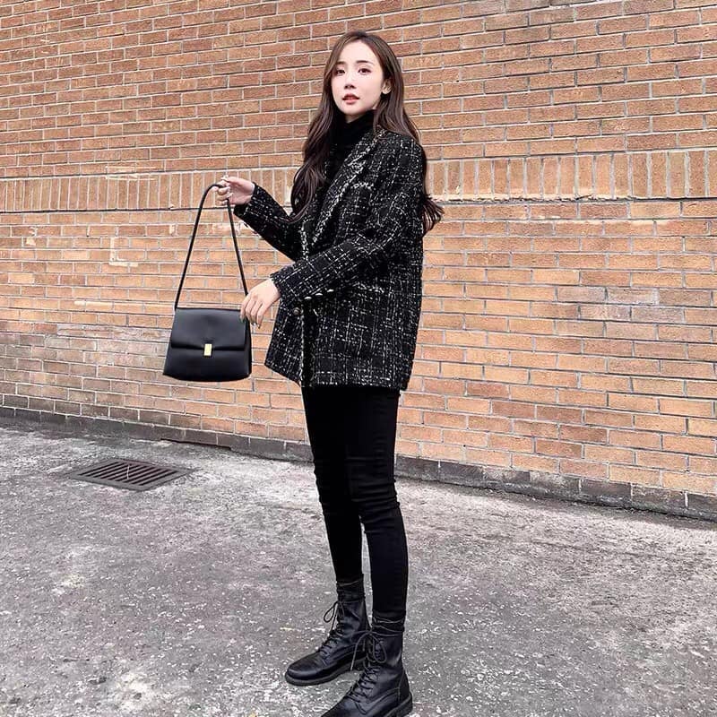 ÁO DẠ TWEET THU ĐÔNG XỊN XÒ - MÃ RE430