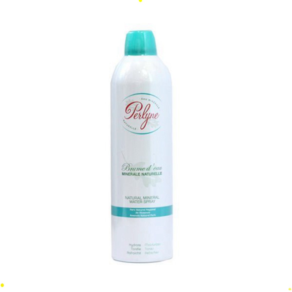 Xịt khoáng nền giữ lớp trang điểm khóa phấn, xịt dưỡng da giàu khoáng chất perlyne natural mineral water spray klk