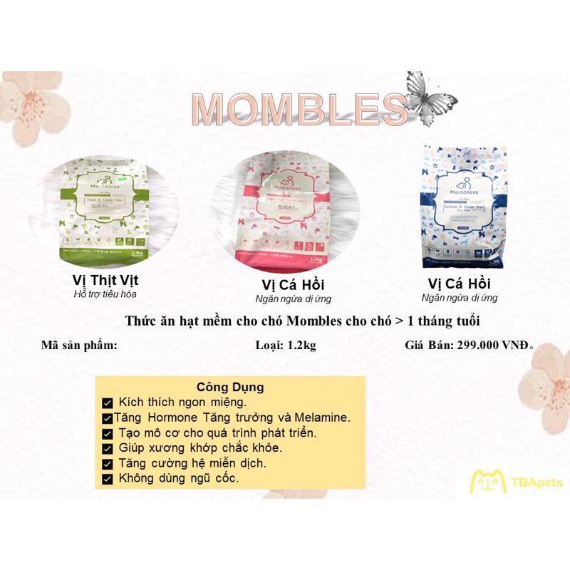 Hạt cho chó Mombless 1,2kg