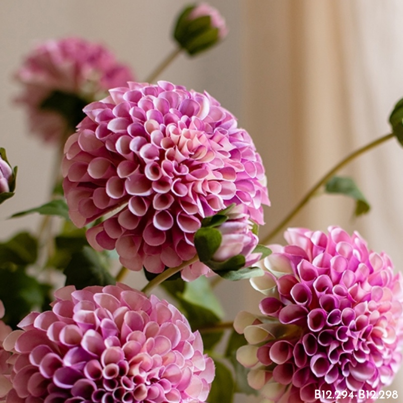 Hoa thược dược giả cao cấp dùng trang trí decor Fiore