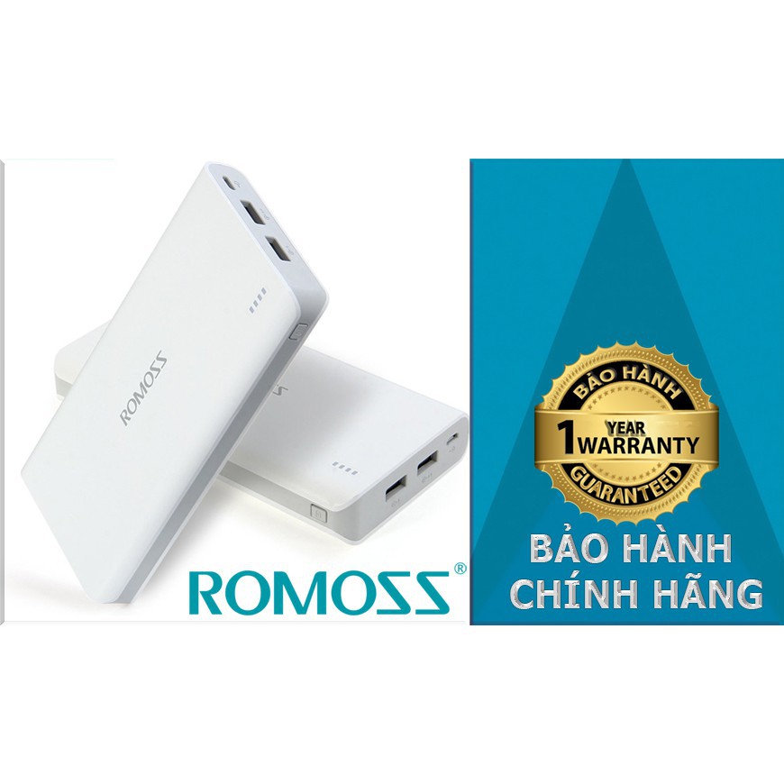 Sạc Dự Phòng Romoss Sense 6 20000mah - BH 1 Năm Chính Hãng | Pin dự phòng Romoss Sense 6  - chuyensiphukien1