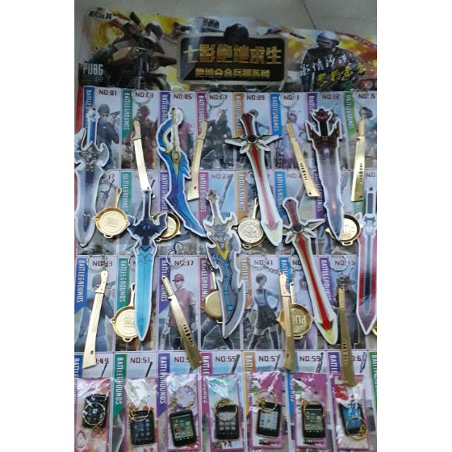 Set rút số mô hình bằng nhựa và kim loại trong game Pubg rất đẹp