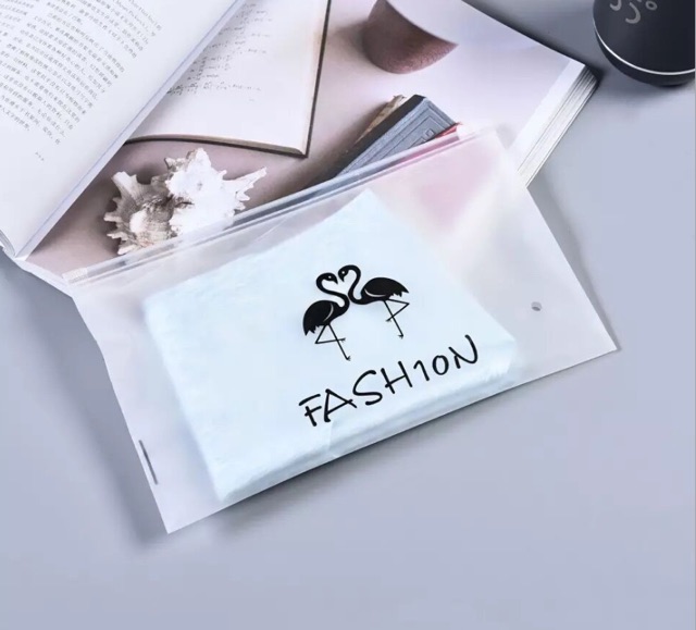 TÚI ZIP ĐỰNG QUẦN ÁO, ĐỰNG ĐỒ SƠ SINH, HÌNH HỒNG HẠC ĐEN