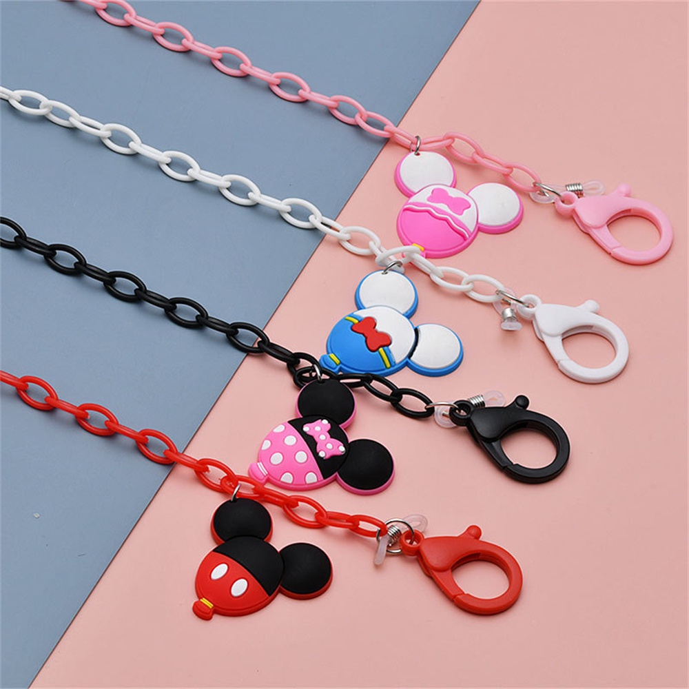 Dây Xích Gắn Mắt Kính Bằng acrylic Chống Thất Lạc Hình Chuột Mickey Dễ Thương Đa Năng Cho Bé