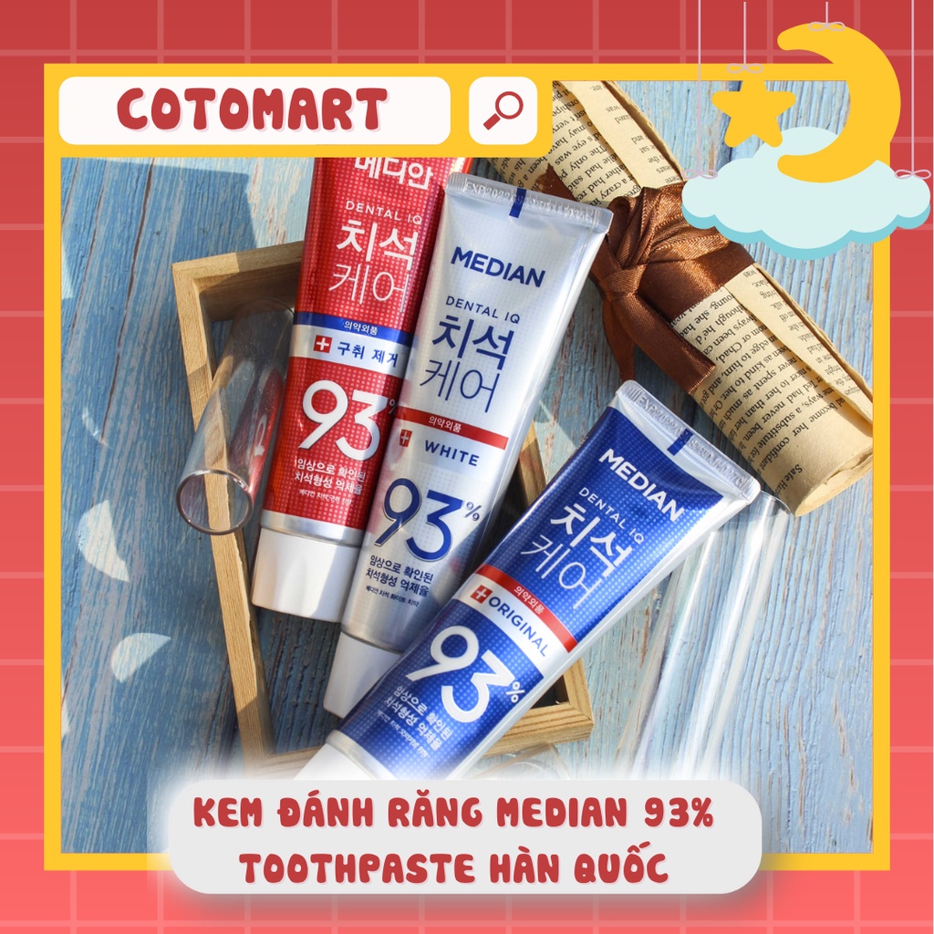 Kem đánh răng Median 93% Toothpaste Hàn Quốc 120g