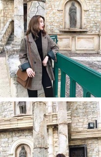 [ORDER] Áo blazer caro lót xanh
