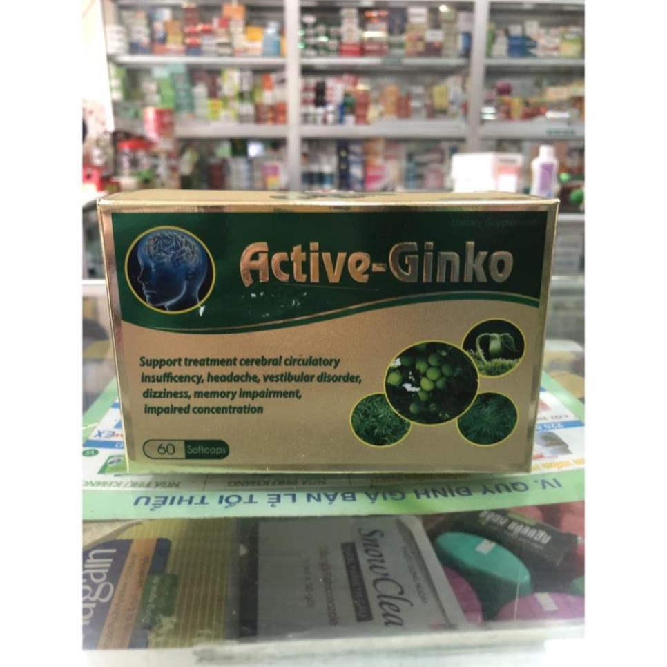 Active Ginko Tuần Hoàn Bổ Não Cải Thiện Trí Nhớ