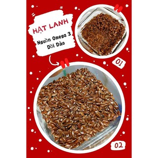 1kg hạt lanh nâu sấy khô