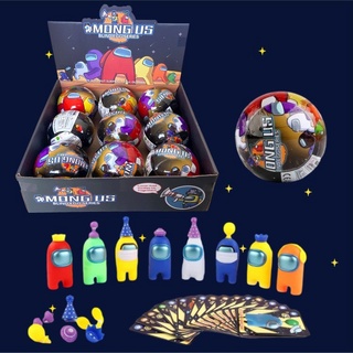 COMBO 9 QUẢ TRỨNG AMONG US CỰC HOT (FULL BOX + phụ kiện + thẻ bài bên trong )