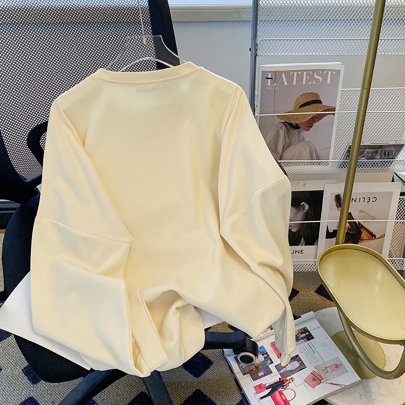 ZHELIHANGFEI Set Áo Thun Tay Dài + Quần Short Lưng Cao Phong Cách Thể Thao Năng Động