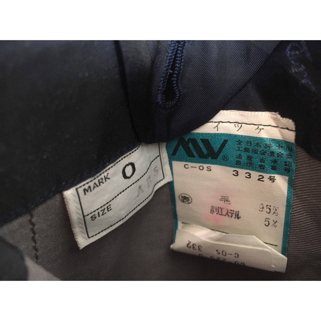 (1M7-1M8 60-70KG) Áo blazer 2hand nam XANH DƯƠNG KẺ SỌC của TROJAN Hàng si Nhật Bản JACBLJ59
